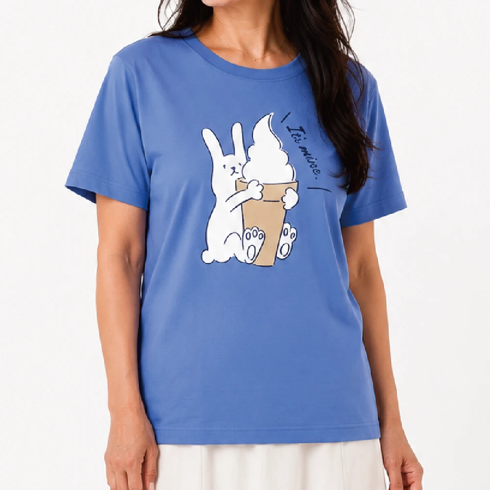 うさぎソフト：ブルー：Tシャツ