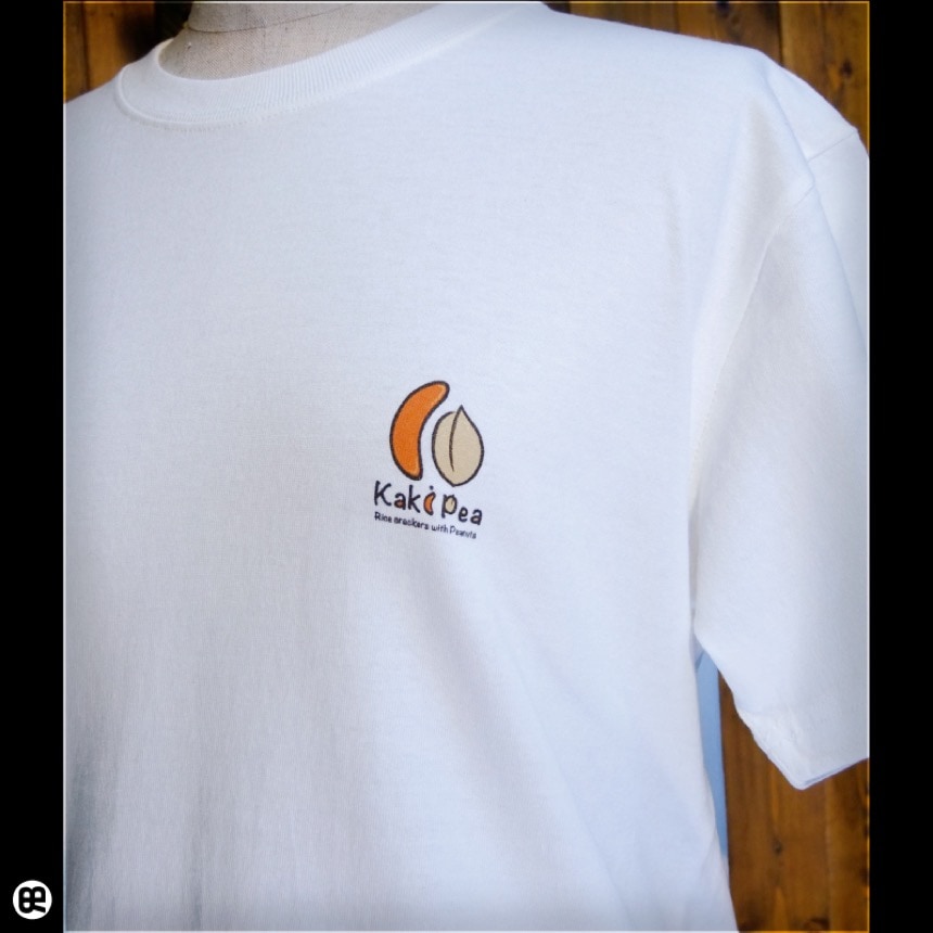 柿Pロゴ：ナチュラル：Ｔシャツ