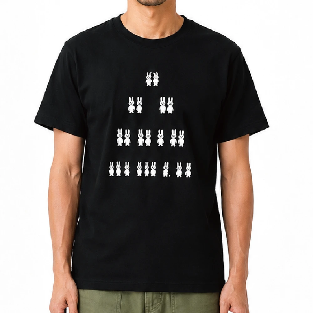 Tシャツ通販ならREDBROS.｜ウサメン：ディープブラック：Tシャツ他