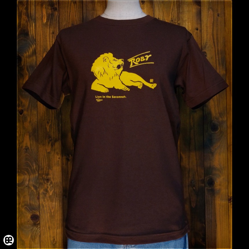 ライオン：ダークブラウン：Ｔシャツ