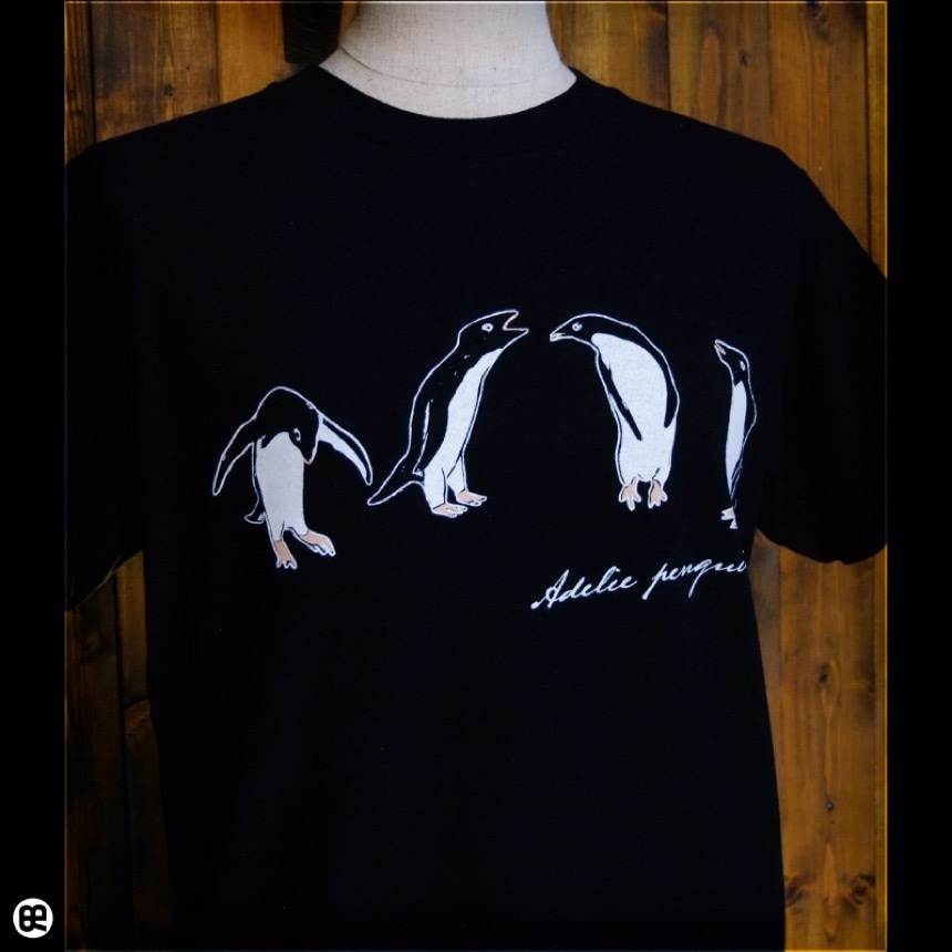 アデリー：ブラック：Ｔシャツ