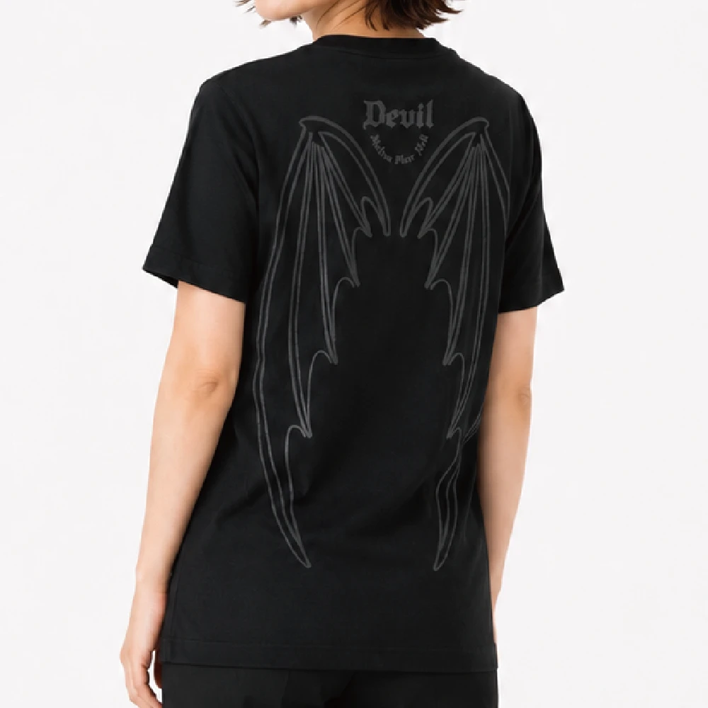 あくま：ディープブラック：Tシャツ