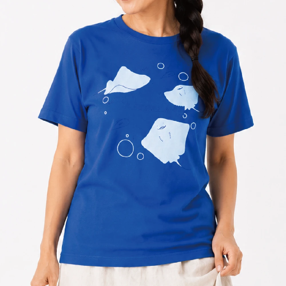 いエーイ！：ミディアムブルー：Tシャツ