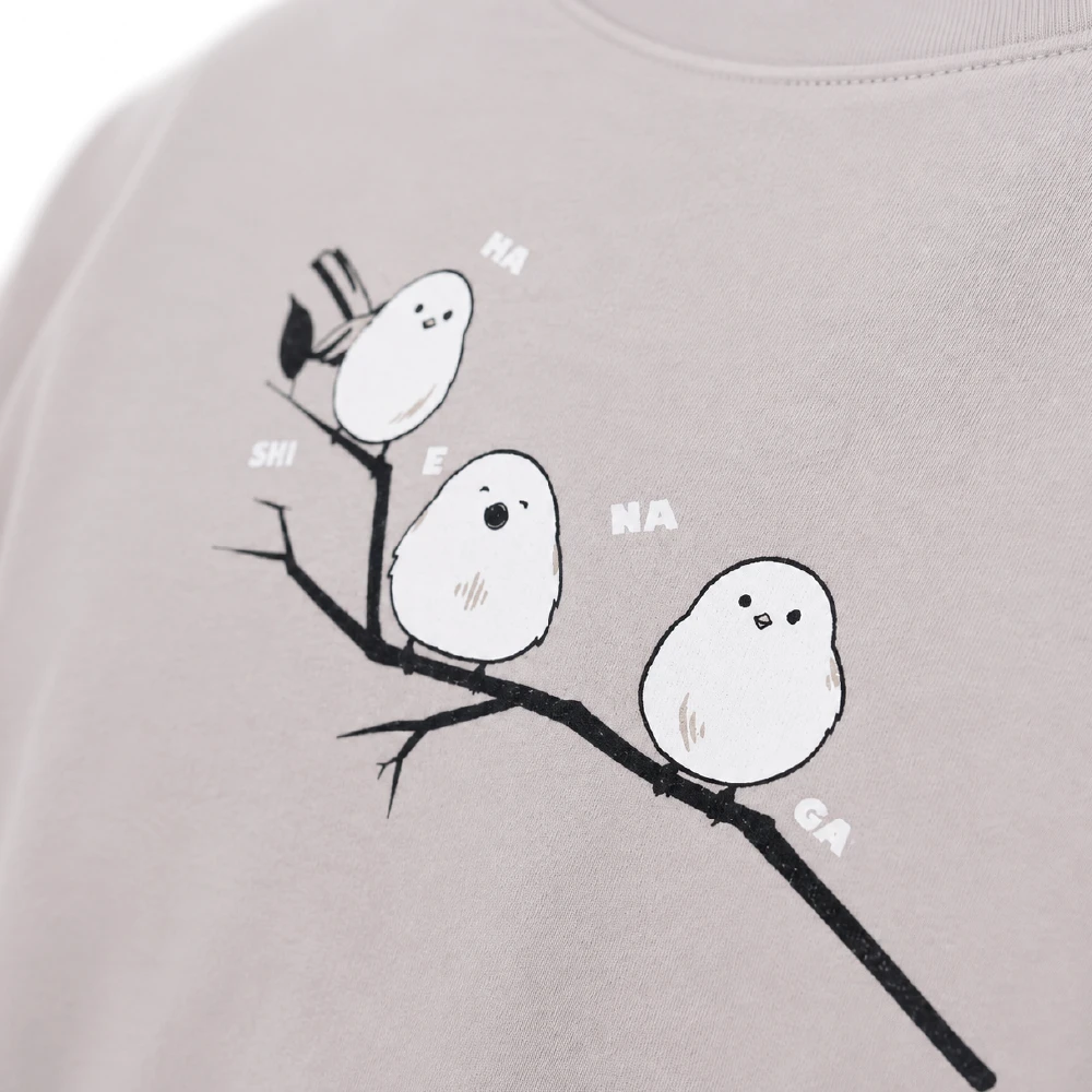 シマエナガ：シルバーグレー：Tシャツ