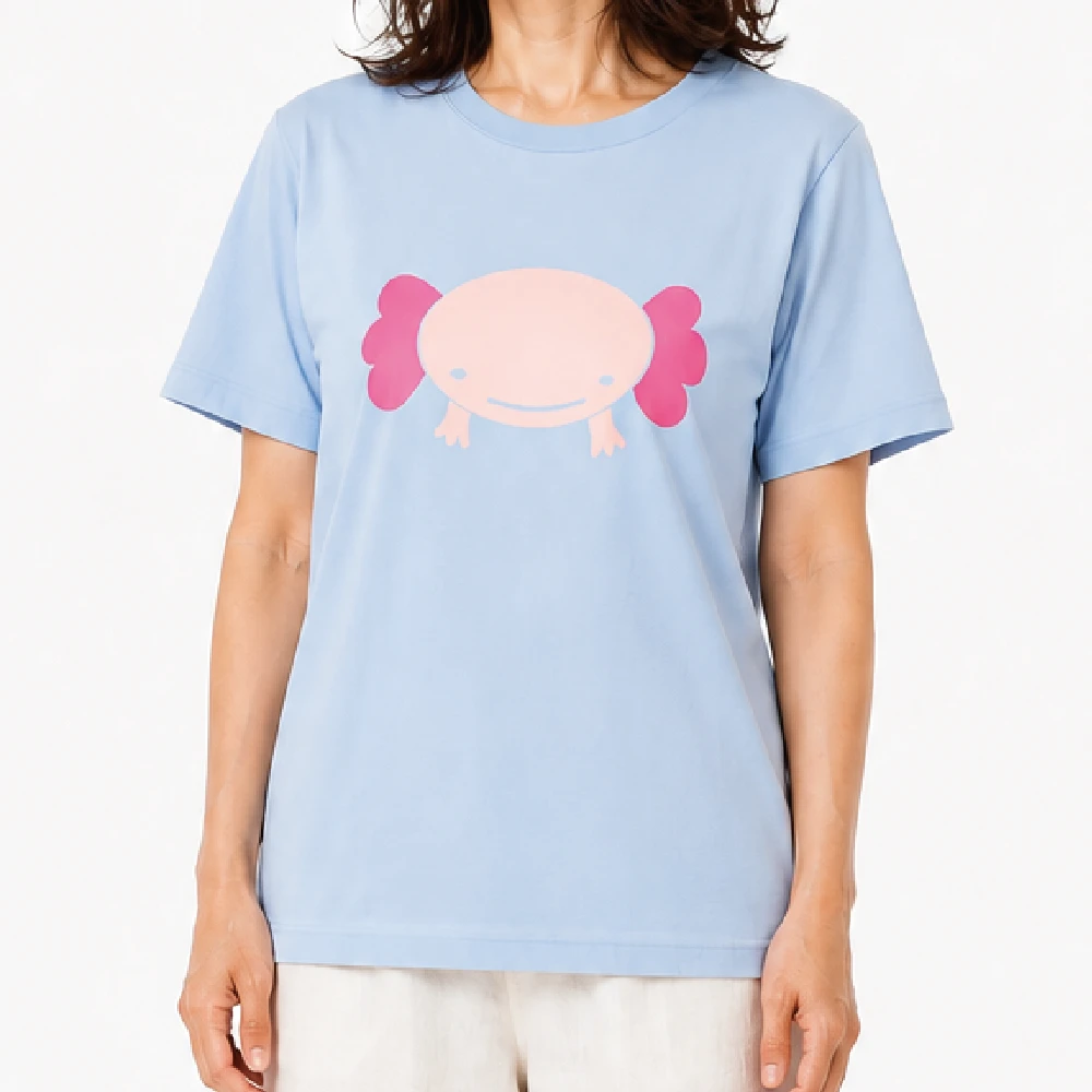 ウーパールーパー：ライトブルー：Tシャツ