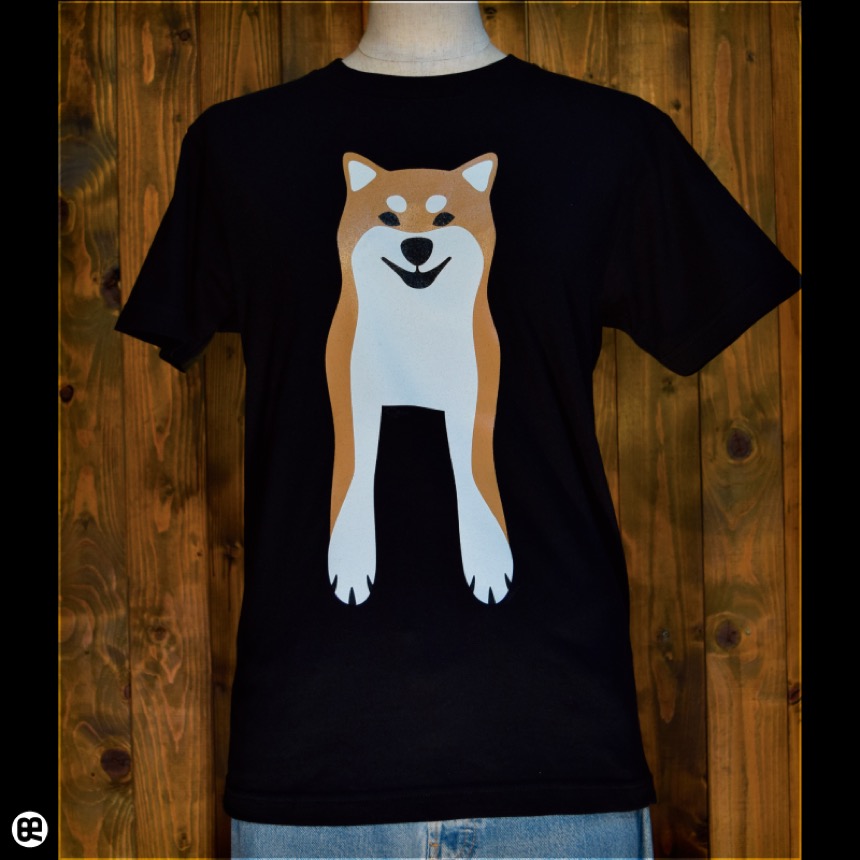 Shiba Inu(BK)：ブラック：Tシャツ
