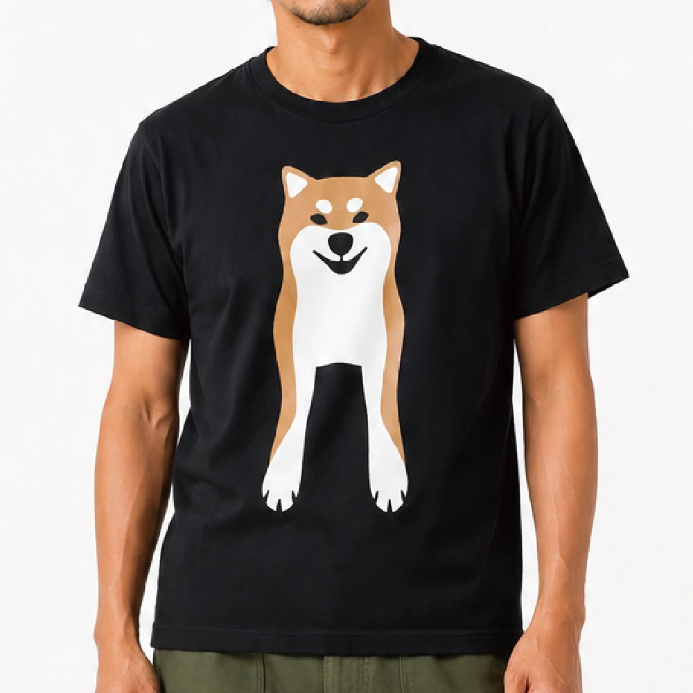 Shiba Inu(BK)：ブラック：Tシャツ
