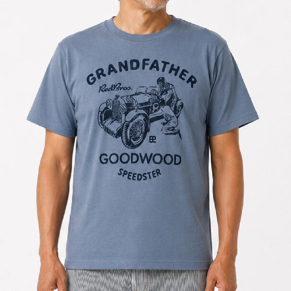 grandfather：モスグレー：Tシャツ