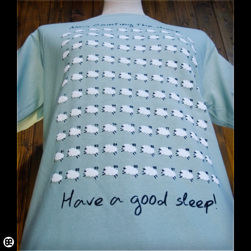 Sleep Sheep(LS)：ライトセージ：Tシャツ