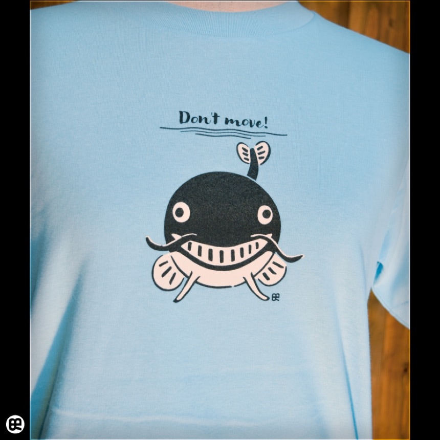 鯰：ライトブルー：Tシャツ