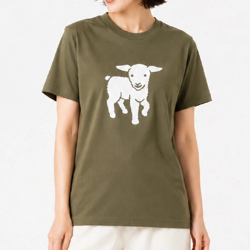 こひつじ：オリーブ：Tシャツ