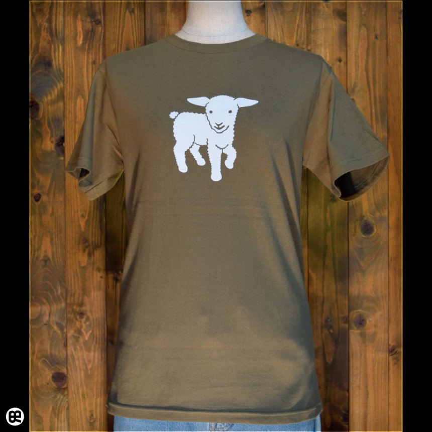 こひつじ：オリーブ：Tシャツ