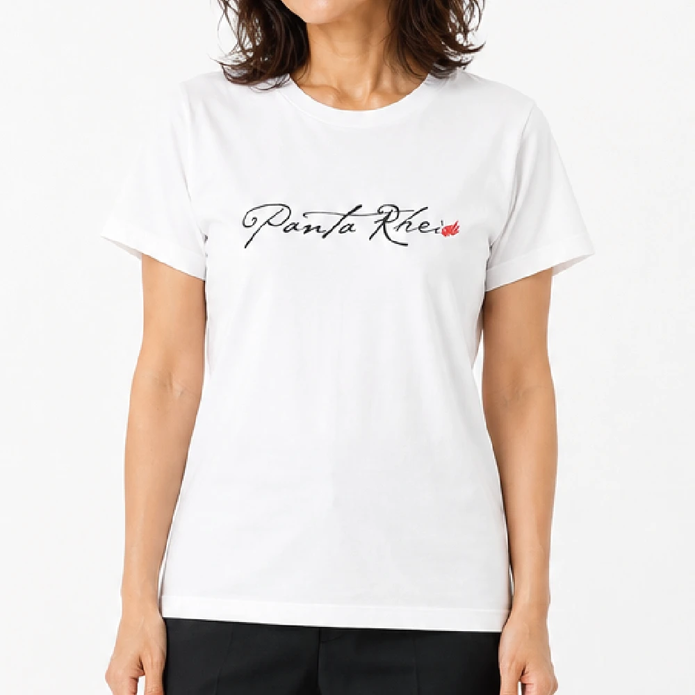 panta rhei：ホワイト：Tシャツ