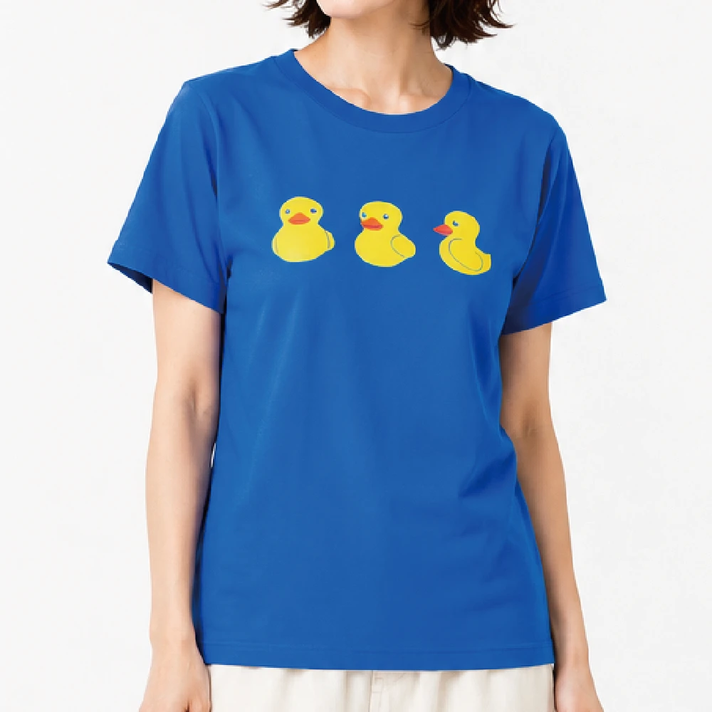 ラバーダック：ミディアムブルー：Tシャツ