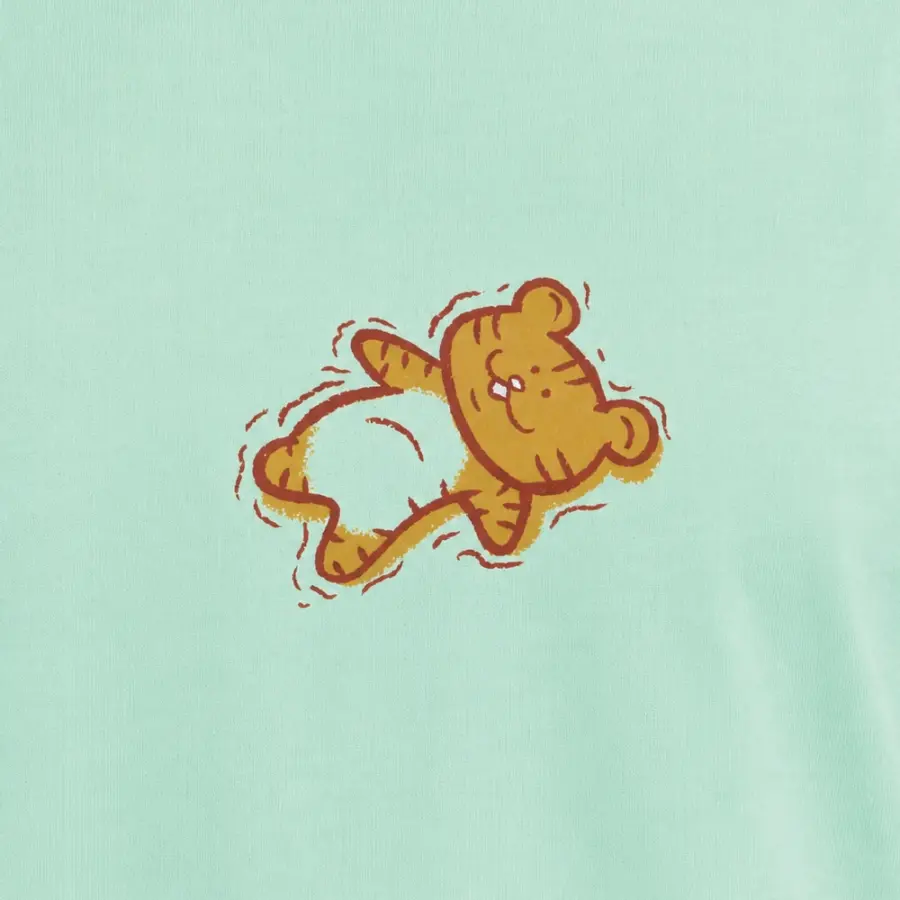 Floating Tiger：アイスグリーン：Tシャツ