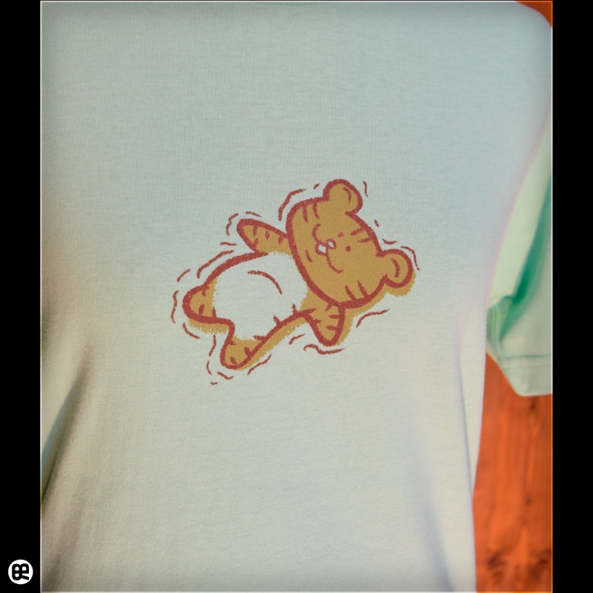 Floating Tiger：アイスグリーン：Tシャツ