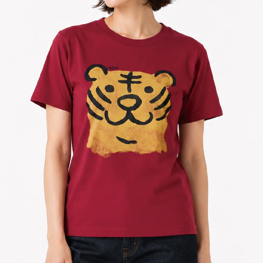 トラカオ：バーガンディ：Tシャツ
