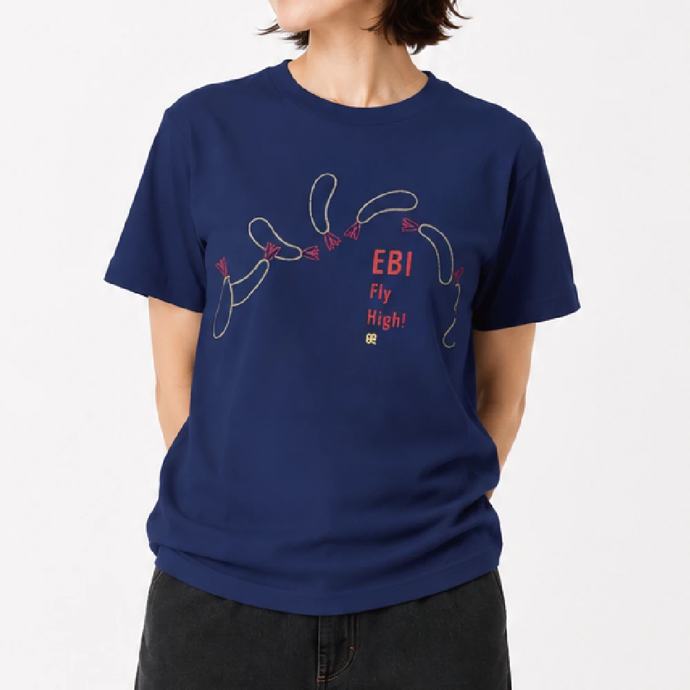 エビフライ：インディゴ：Tシャツ
