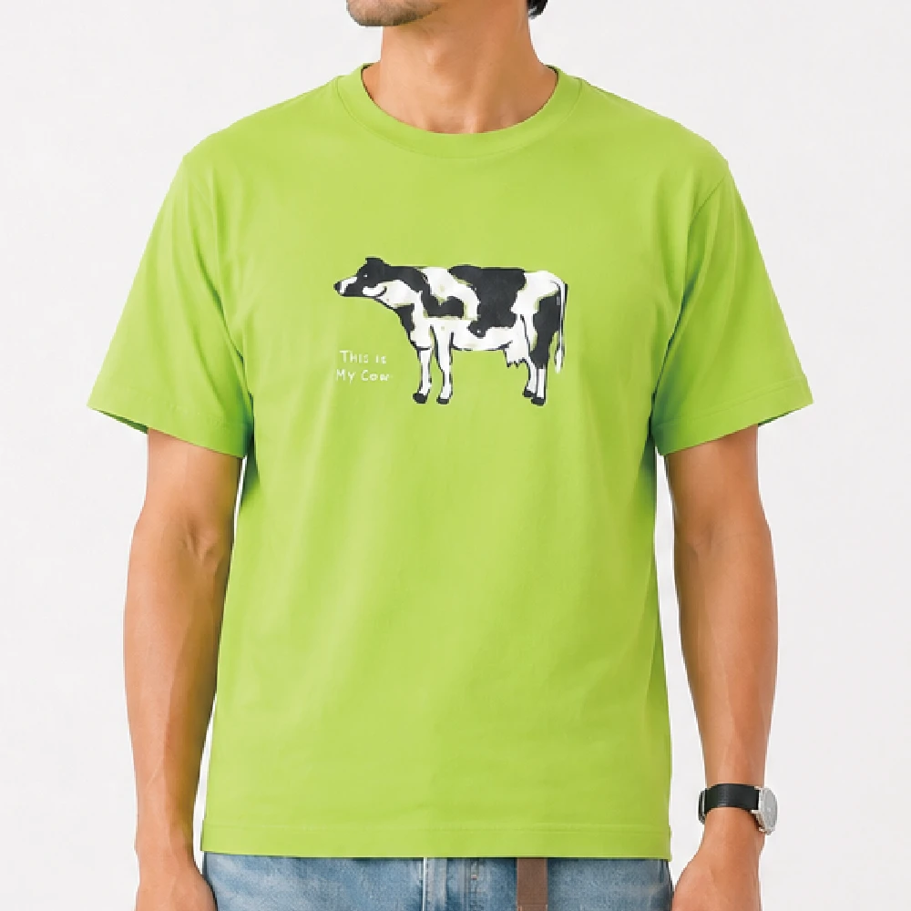 おれのうし：ライトグリーン：Tシャツ