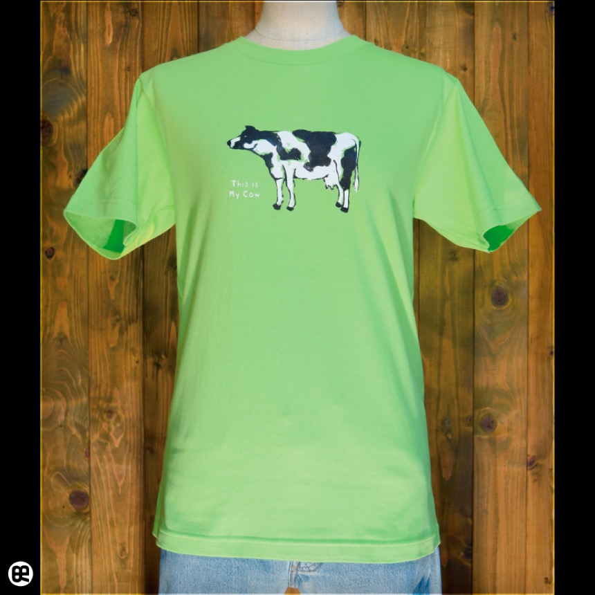 おれのうし：ライトグリーン：Tシャツ