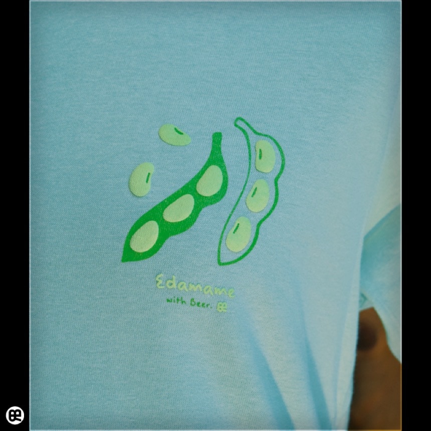 えだまめ：ライトセージ：Tシャツ