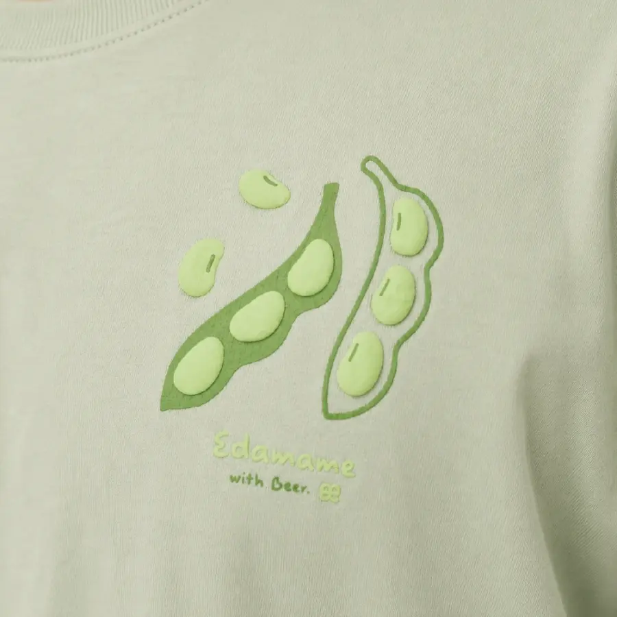 えだまめ：ライトセージ：Tシャツ