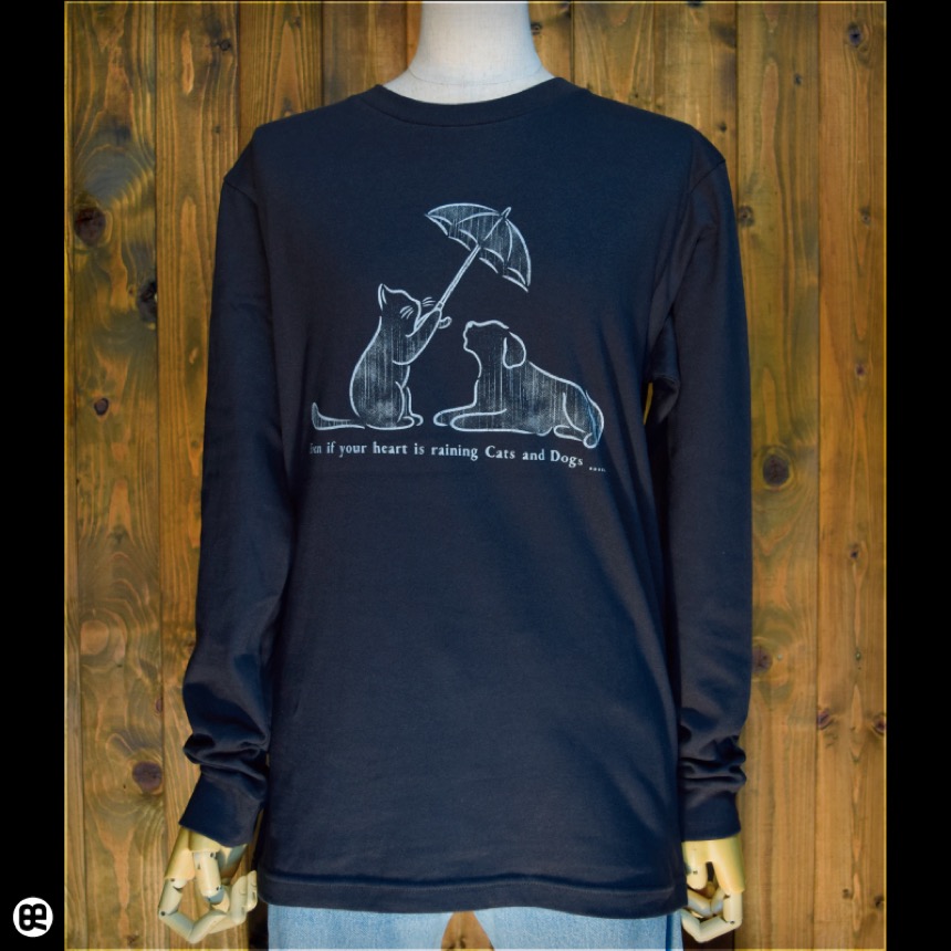 1.6インチリブLST：Cats and Dogs：スモークブラック