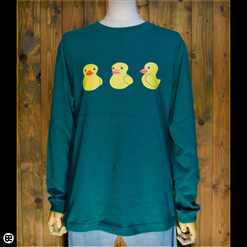 1.6インチリブロンT：ラバーダック：アイビーグリーン