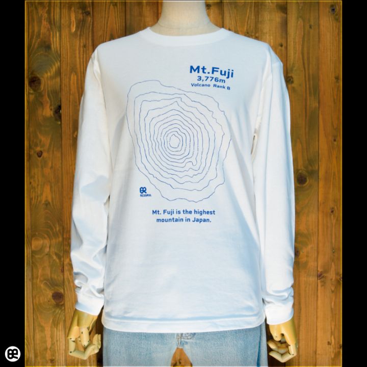 1.6インチリブロンT：Mt.Fuji：ホワイト