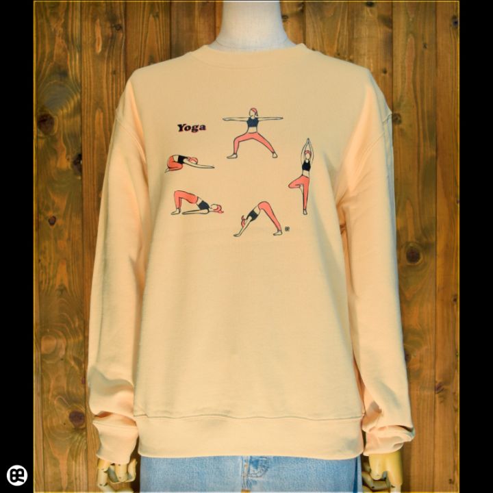 トレーナー：薄地8.8oz：Yoga：ヴィンテージイエロー