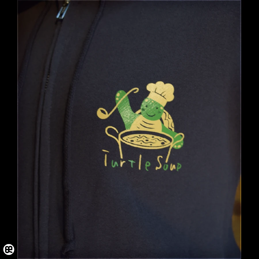ジップパーカー：薄地8.8oz：ウミガメのスープ：スミ