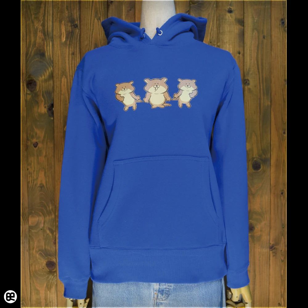 プルパーカー：厚地裏起毛：コツメトリオ：ロイヤルブルー