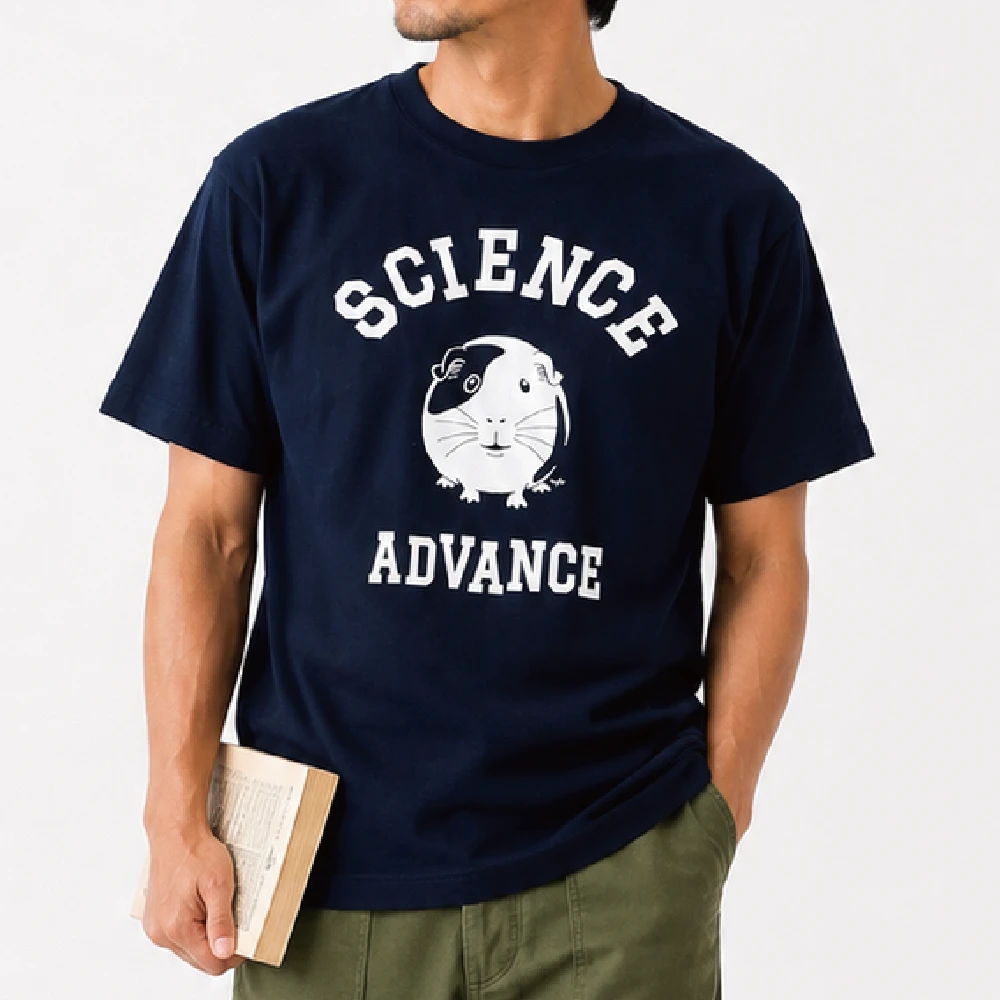 モルモット：ネイビー：Tシャツ