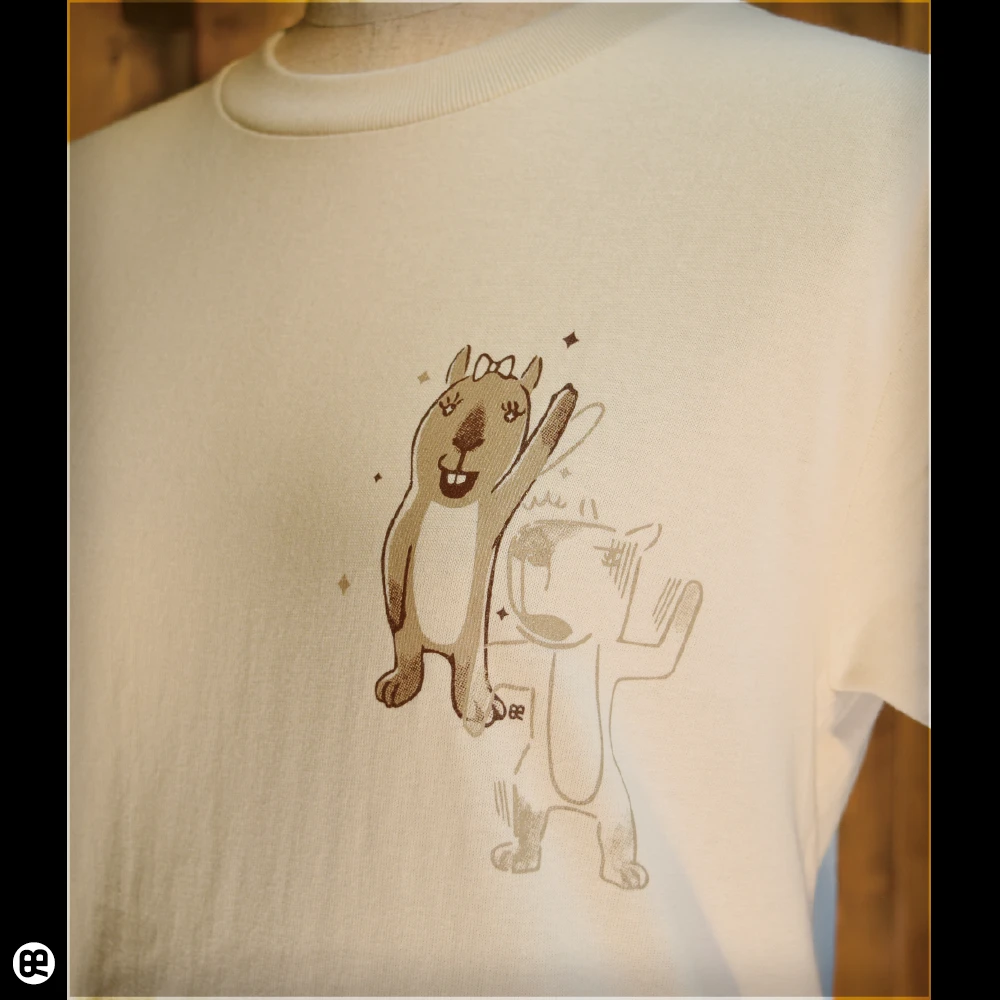 勘違い：ライトベージュ：Tシャツ