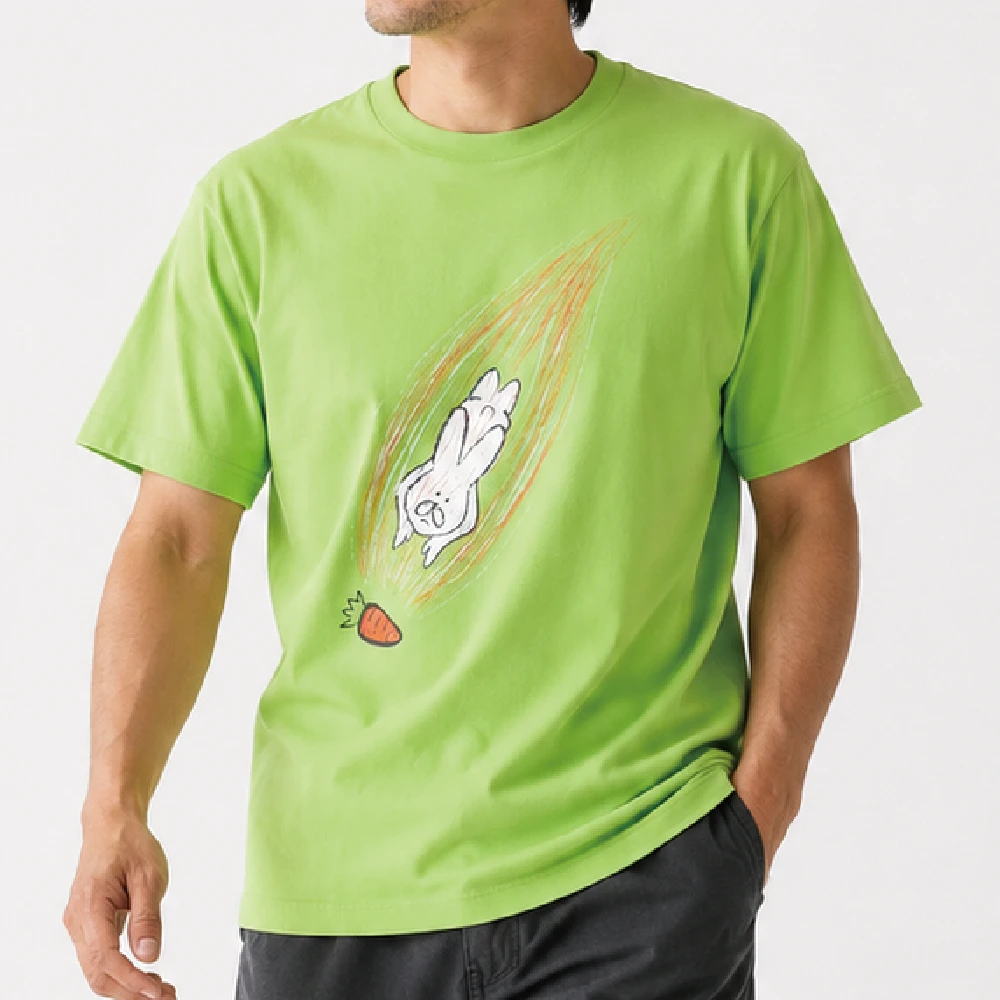 キャロット：ライトグリーン：Tシャツ