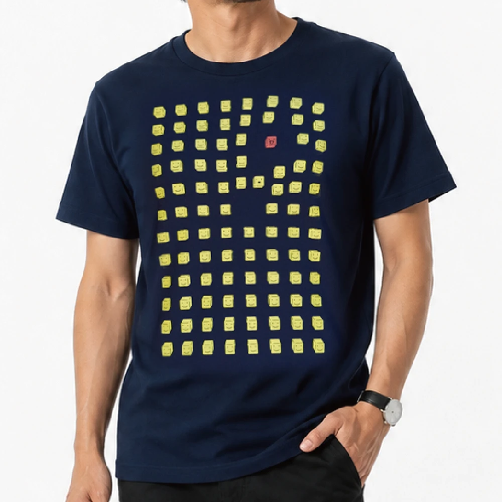 どうする：ネイビー：Tシャツ