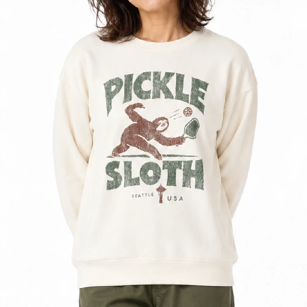 トレーナー：薄地8.8oz：PICKLE：ヴィンテージナチュラル