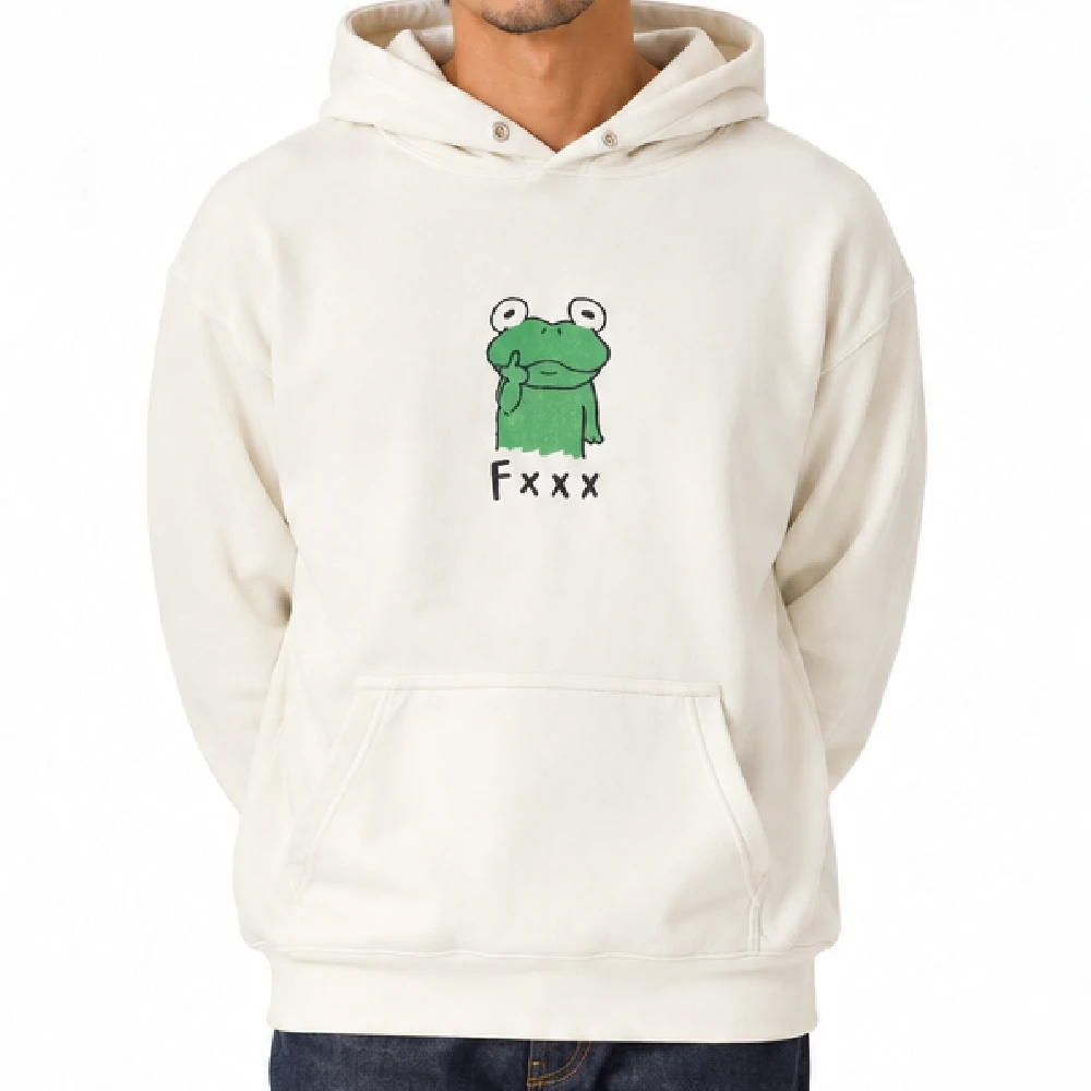 プルパーカー：薄地8.8oz：Frog：グレージュ