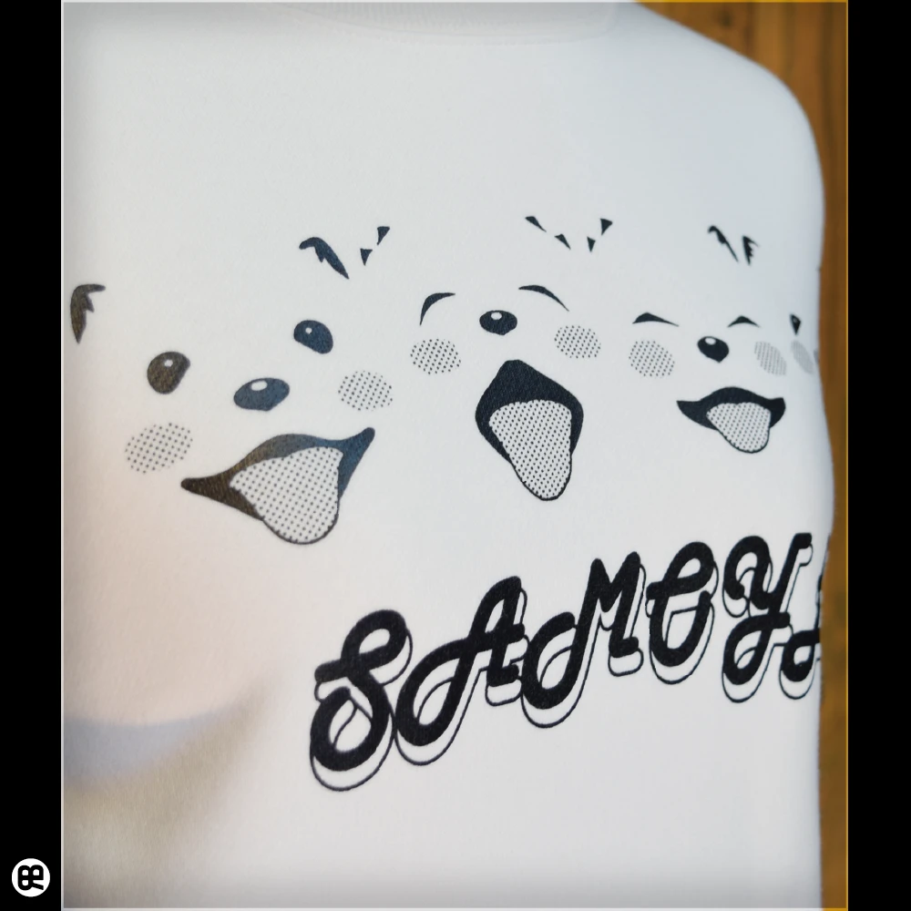 ※限定値下げ※CR ありさか CREWNECK ホワイト Tシャツ通販ならREDBROS.｜トレーナー：厚手裏起毛サモエド：ホワイト