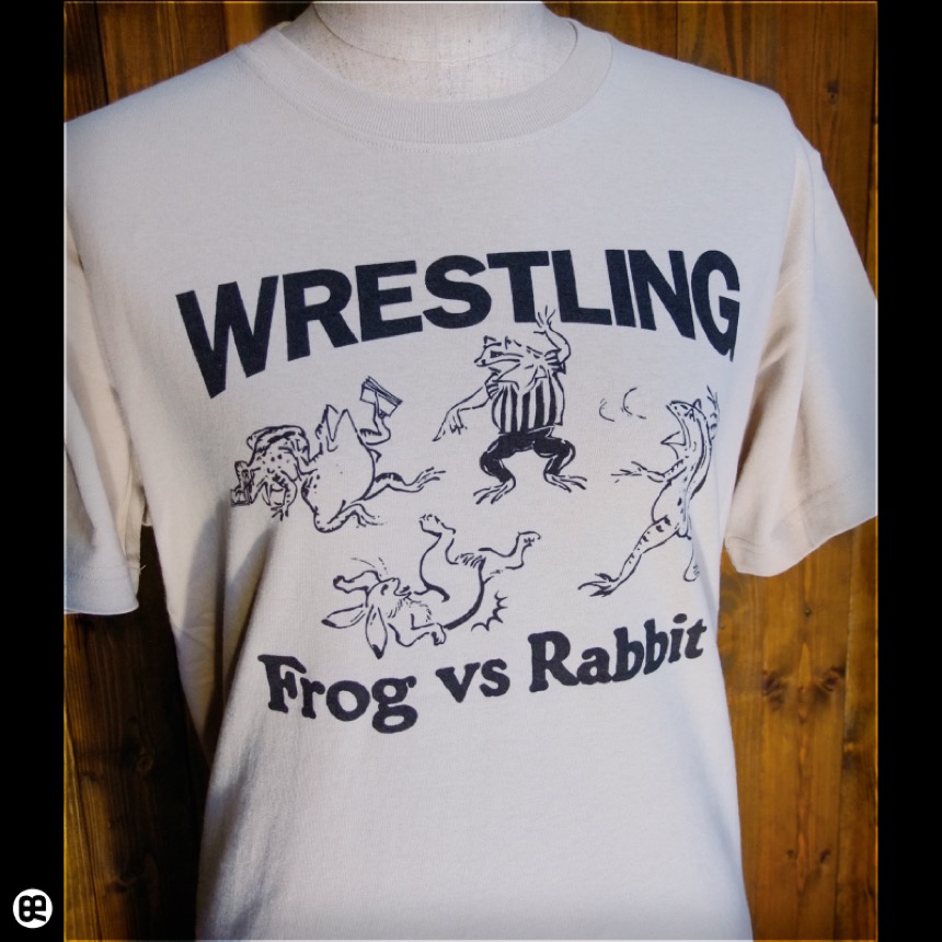 かめとかえる様 フロッキーTシャツ16着 ☆ ツノガエル そのうちやる Tシャツ(United Athle 5.6oz) ホワイト