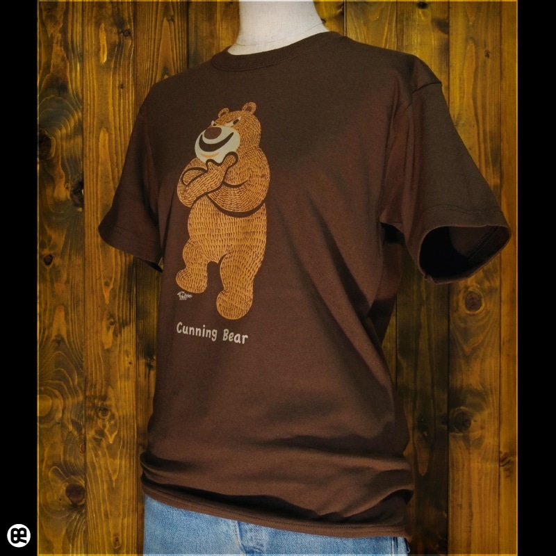 ずるいクマ : ブラウン：TシャツのTシャツ通販【REDBROS.】