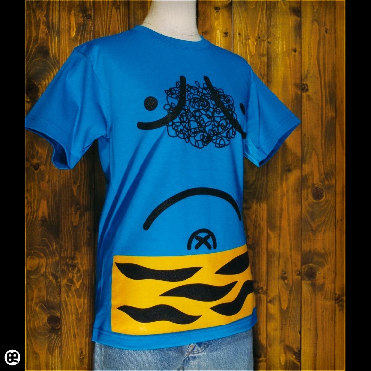 【関税込み】RCOS Tシャツ 青鬼 : ターコイズ/6.2oz半袖Tee/SpoTee/サイズ XS,S,M,L/メンズ