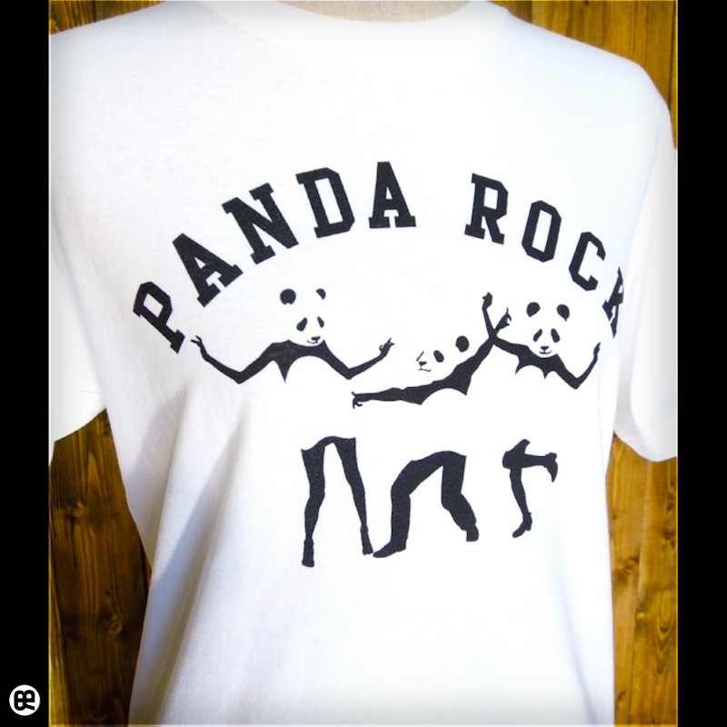 Tシャツ通販ならREDBROS.｜PANDA ROCK : ホワイト：Tシャツ他、大人に