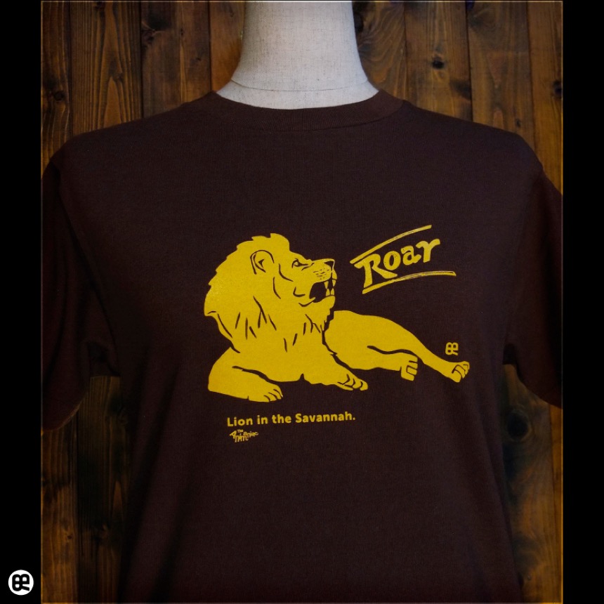 Tシャツ通販ならREDBROS.｜ライオン：ダークブラウン：Tシャツ他