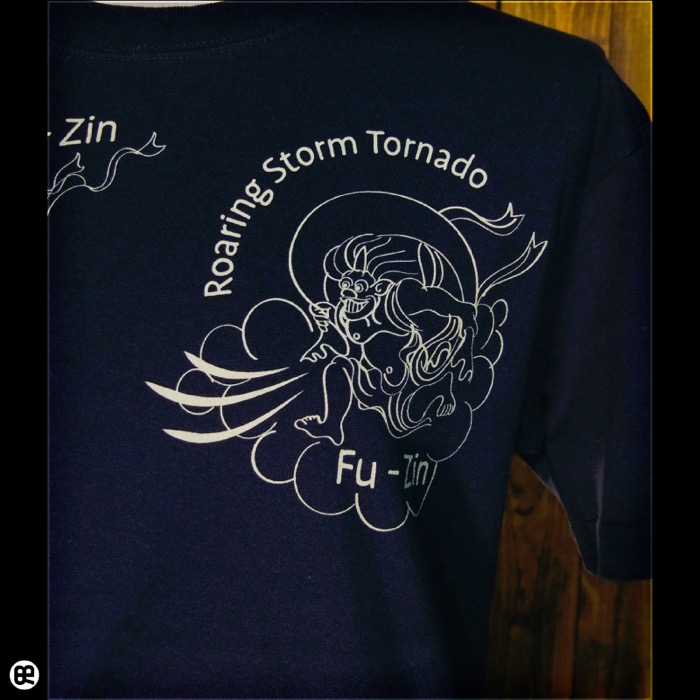 Tシャツ通販ならREDBROS.｜風神雷神 : ネイビー：Tシャツ他、大人に