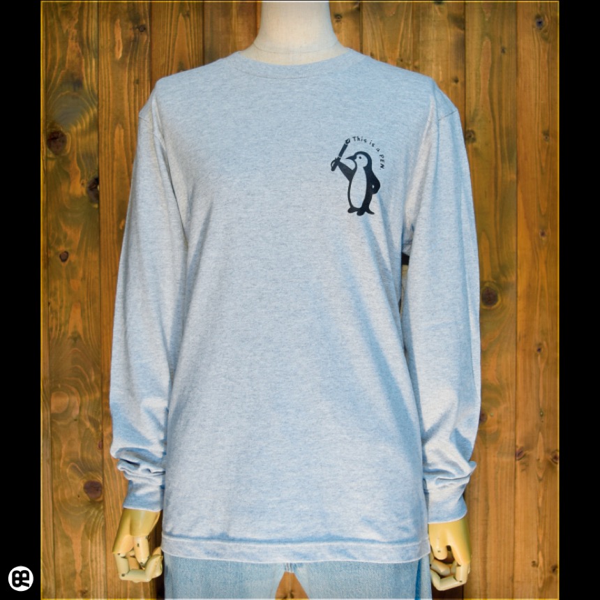 Tシャツ通販ならREDBROS.｜1.6インチリブLST：This is a PEN：杢グレー