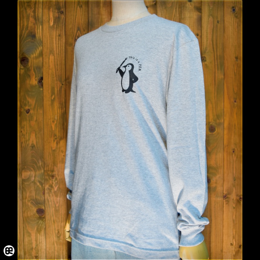 Tシャツ通販ならREDBROS.｜1.6インチリブLST：This is a PEN：杢グレー