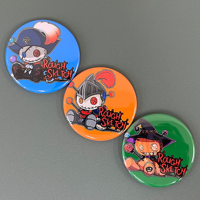 RoughSketch缶バッジセット(HC/OW/LN) | HARDCORE TANO*C CREW