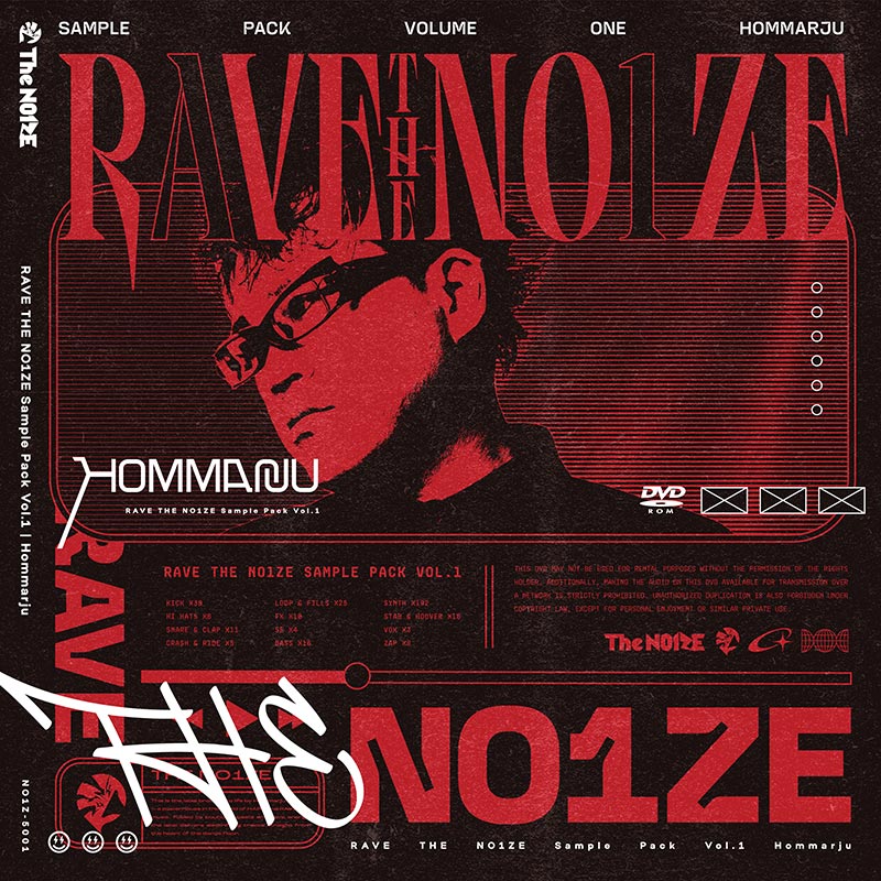 RAVE THE NO1ZE Sample Pack Vol.1 / Hommarju | OTHER LABEL,Hommarju