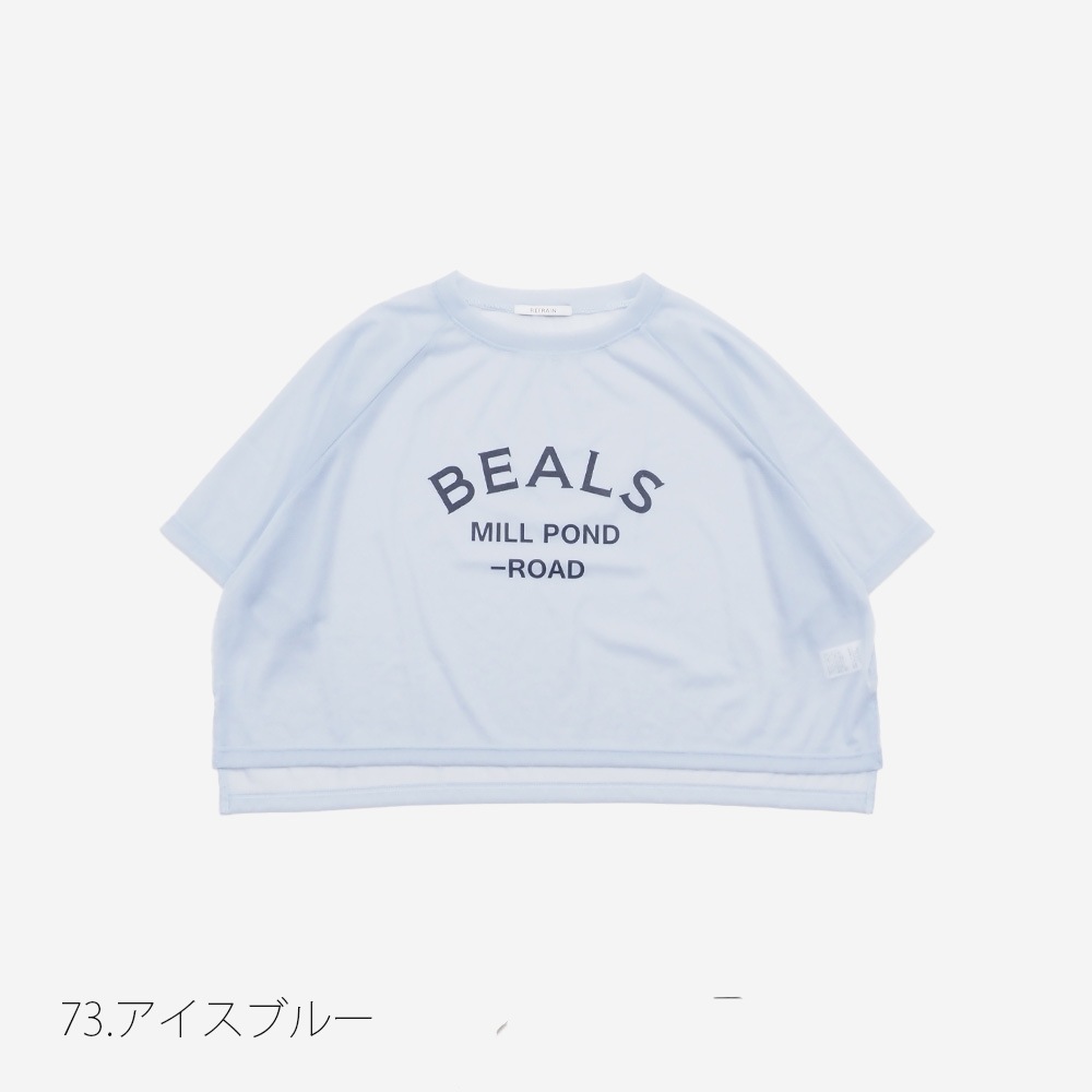 REFRAIN(リフレイン) トリコットンシフォン プリントカットソー 444201